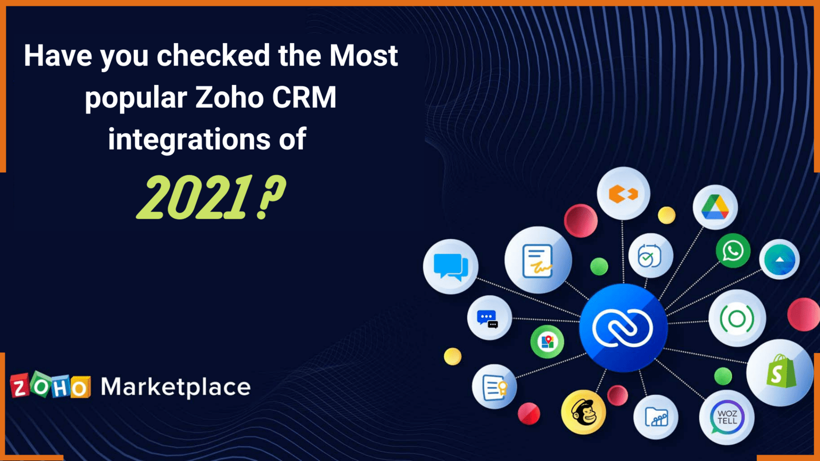 Have you checked the Most popular Zoho CRM integrations of 2021?