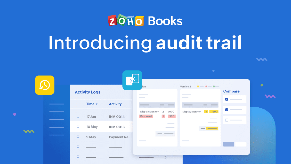 Introducing audit trail in Zoho Books