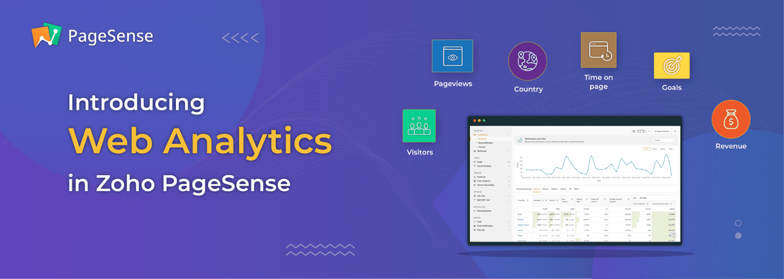 Introducing Web Analytics in Zoho PageSense